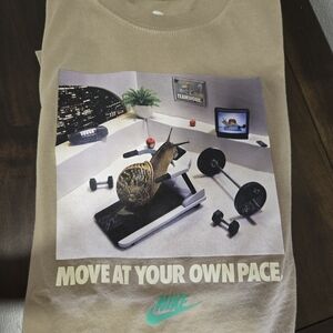 Nike Brown Motivational Snail T-Shirt